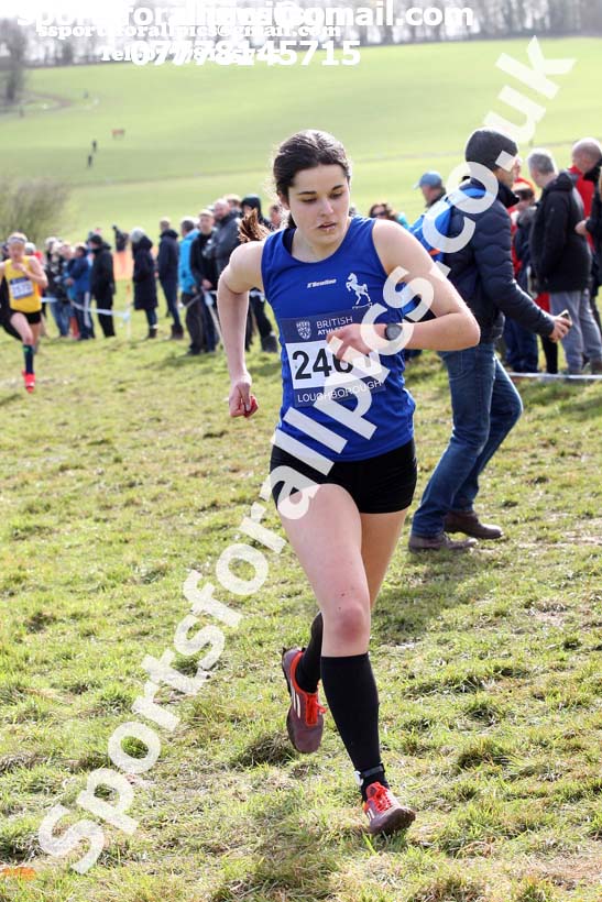 Womens under-20s 2019 British Athletics Inter Counties Cross Country, Prestwood Hall, Loughborough. Photo:  David T. Hewitson/Sports for All Pics